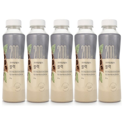 프리미엄 웰선식 블랙 50g, 5개