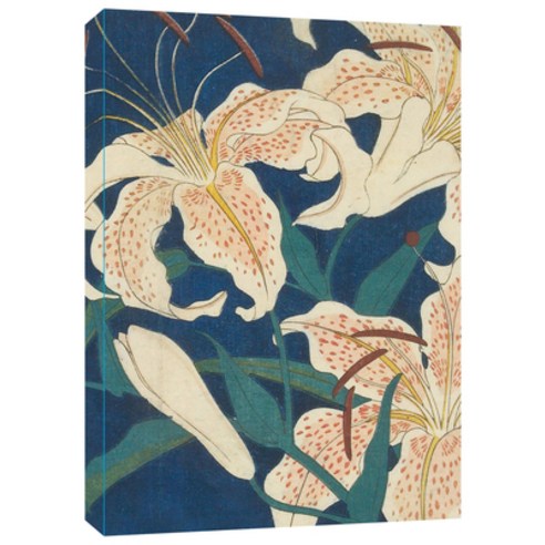 (영문도서) Hiroshige Spotted Lilies Paperback Journal: Dotted: Notebook with Pocket Paperback, Tuttle Publishing, English, 9780804855648
