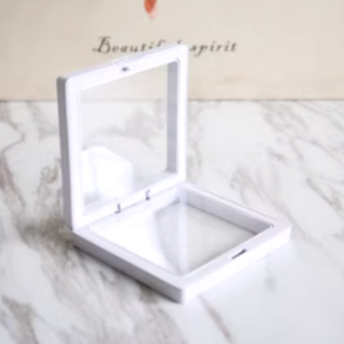 리빙홈데코 주얼리 악세사리 보관함 진열 케이스 10P 선물포장, 11x11cm, 10개, 화이트