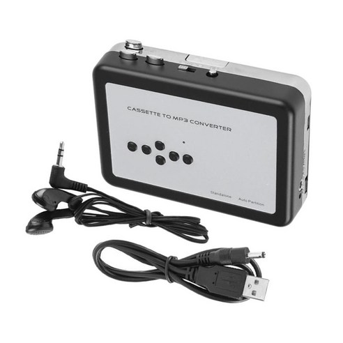 MP3 변환기에 USB 카세트 캡처 어댑터 오디오 음악 플레이어, 하얀, 110x90mm, 플라스틱