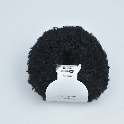 링고(50g)1팩(4볼) 링구사 테디베어 인형만들기, 4세트, 105 블랙
