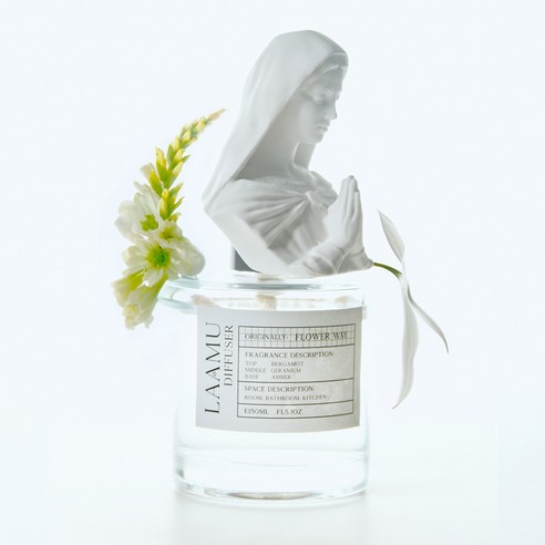 삭막한 공간에 향기를 더하는 마법, 라아무 마리아 석고 디퓨저 비올라향