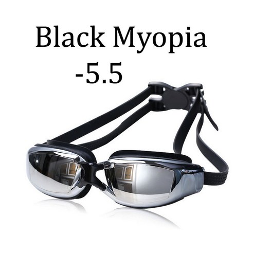 [XIG] XIG 수영안경 처방전 자외선 차단 남성 여성 방수 실리콘수영복 잠수안경, Myopia -5.5