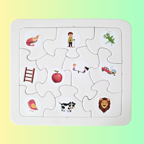 우리 아이 말문 트기, 종이 퍼즐 하나로 시작하는 기적! 언어치료자료