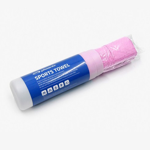 피닉스 습식 스포츠 타올, 핑크, 1개