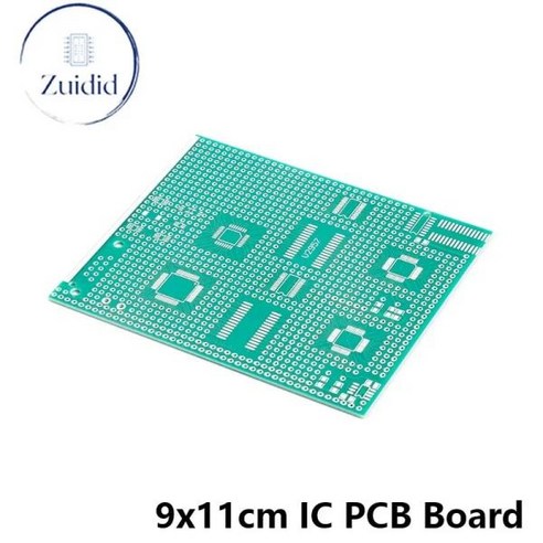 LQFP SOP QSOP QFP 단일 측면 전송 보드 어댑터 PCB 핀보드 SMT SMD DIP 핀 IC 테스트 플레이트 9x11cm 범용