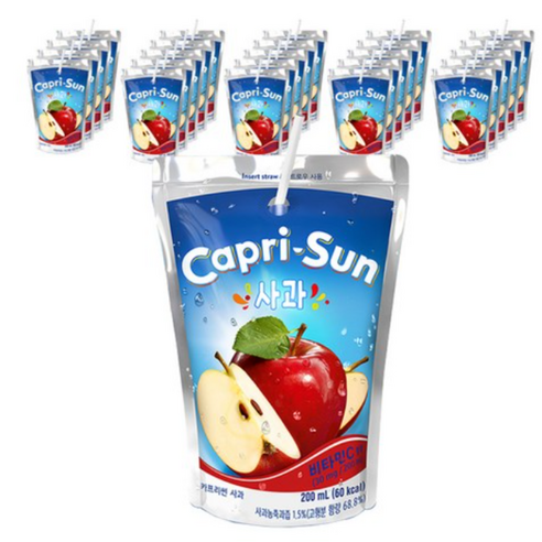 카프리썬 사과맛, 120ml, 40개