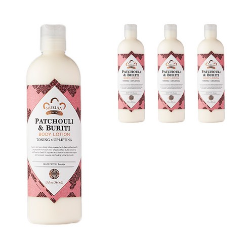 누비안헤리티지 파촐리 & 부리티 바디 로션, 384ml, 4개