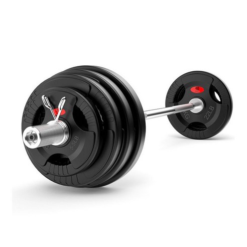 희우스포츠 중량원판 중량바벨 방패원판 3홀원판 50mm용, 고무원판, 2개, 10kg