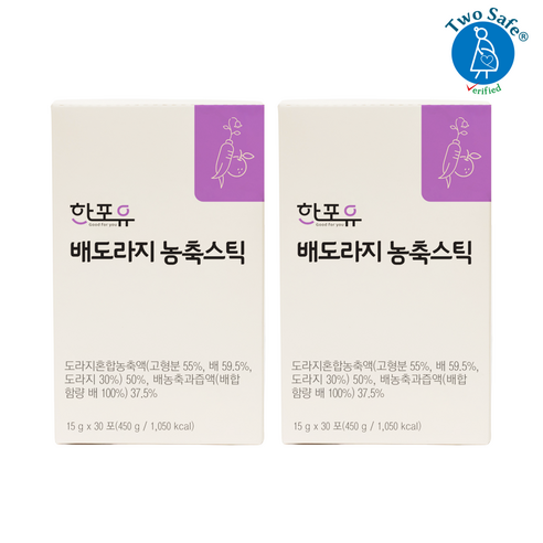 한포유 배도라지 농축 진액 스틱 15g X 30포, 2개, 450g