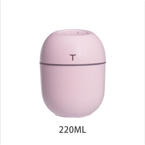 DFMEI 신제품 USB 음소거 대백가습기 아이디어 휴대용 안개량 미니 테이블 가습기, usb-잭, 쿠키알라A220ML-핑크