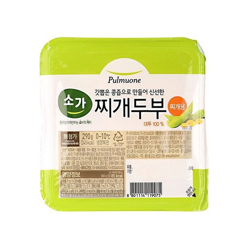 소가두부(찌개용) 290G풀무원, 290g, 1개 - 찌개두부 | 쿠팡
