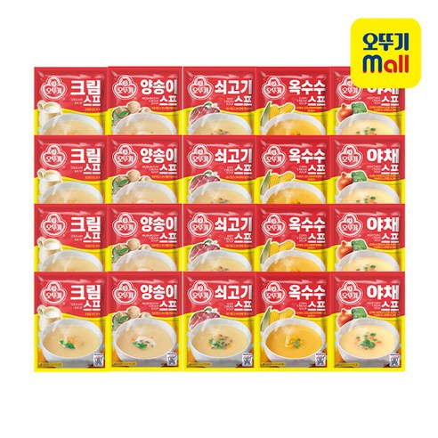 오뚜기 스프 쇠고기 2개 + 양송이 2개 + 크림 2개 + 옥수수 2개 + 야채 2개 세트, 2세트