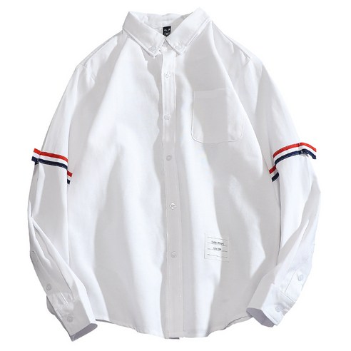ANKRIC 봄과 가을 남자의 긴 소매 셔츠 캐주얼 일본 옥스포드 줄무늬 tb 셔츠 사업 셔츠