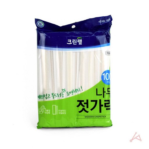 음식점 김밥집 업소용 나무젓가락 일회용젓가락 100개