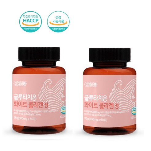 건강바름 프로테오글리칸 연어코 추출물 정 UP 600mg x 60정 2박스