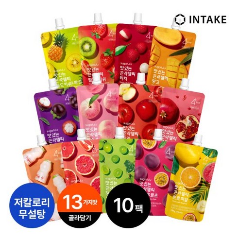 [인테이크] 슈가로로 곤약젤리, 요구르트, 150g, 10개
