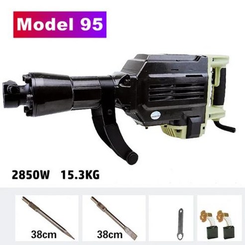 고출력 전기 해머 헤비 듀티 콘크리트 철거 잭해머 전기 임팩트 드릴 1800W 2850W 3000W 65mm 95mm 100mm, 3) Model 100, 1개 파괴해머 고출력 전기 해머 헤비 듀티 콘크리트 철거 잭해머 전기 임팩트 드릴 1800W 2850W 3000W 65mm 95mm 100mm, 3) Model 100, 1개 파괴해머