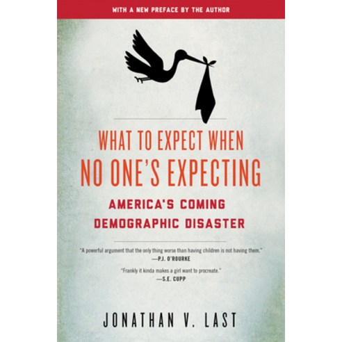 (영문도서) What to Expect When No One''s Expecting: America''s Coming Demographic Disaster Paperback, Encounter Books, English, 9781594037313