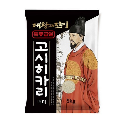 대왕의진미 국내산 고시히카리 백미, 5kg, 1개, 특등급