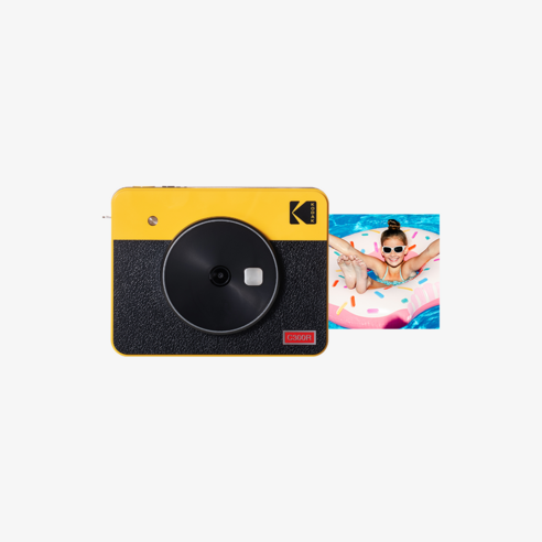 코닥 미니샷 3 레트로 폴라로이드 카메라, 1개, C300R(옐로우)