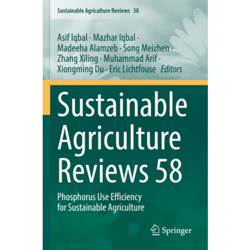 (영문도서) Sustainable Agriculture Reviews 58: Phosphorus Use Efficiency for Sustainable Agriculture Paperback, Springer, English, 9783031161575