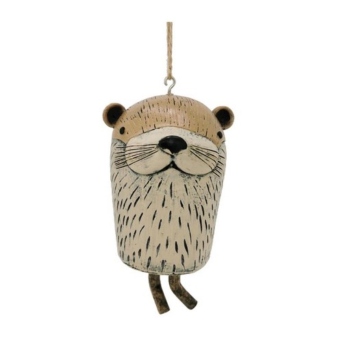 수지 소박한 Windchime 동물 펜던트 Aeolian 벨 추상 미술 Boho 수제 매달려 홈 선물 정원 야외 장식, H