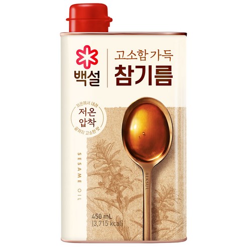 백설 고소함가득참기름, 1개, 450ml