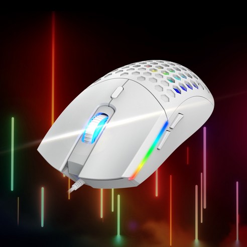 게임과 업무에 최적화된 광축 타공 LED 게이밍 마우스