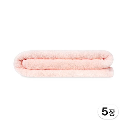 송월 메르디앙 30수 450g 바스타월, 5개, 페일피치