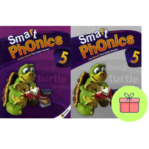!전2권 포스트잇 선물! Smart Phonics 5 : Student Book (with QR) + Workbook 스마트 파닉스 5 세트 : 슝슝오늘출발!