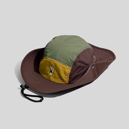 등산모자 자외선차단 버킷햇 캠핑 낚시 햇빛가리개 모자 남자 여성 봄 여름 가을 차양막부니햇, 브라운 챙