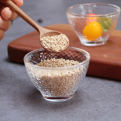 로렌 유리 종지 소스볼 75ml, 6개, 투명 도트