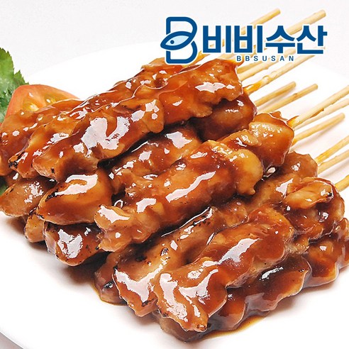 비비수산 바베큐맛 닭꼬치 1pack (40ea), 1팩, 20g