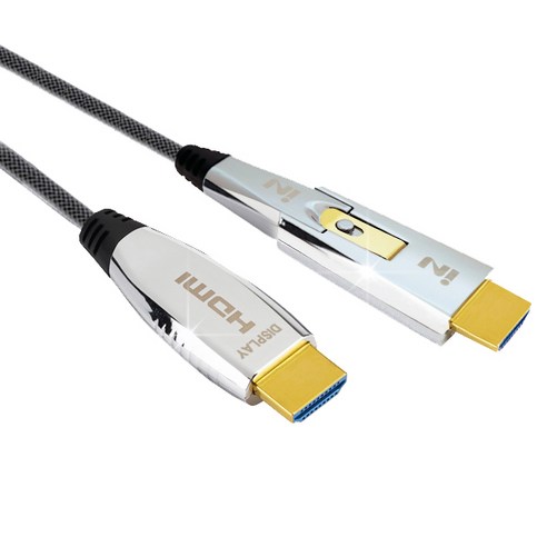 인네트워크 4K 광 HDMI2.0 AOC 케이블 배관용, 80m