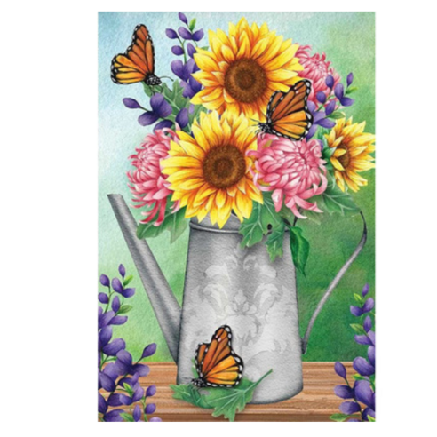 장미 데이지 해바라기 백합 모란 화초 보석십자수 DIY 키트 40*50cm 17종, 008