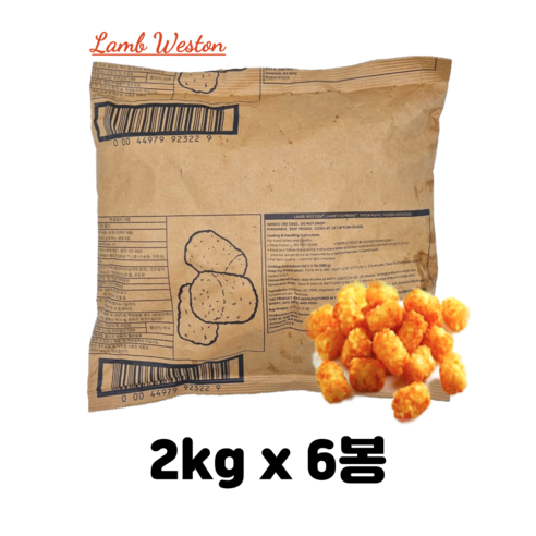 램웨스턴 맛감자/테이터펍스 1박스(2kgx6봉), 2000g, 6개