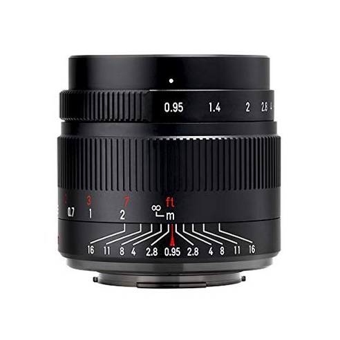 [] 칠공장 7Artisans 단초점 렌즈 35mm F0.95 (후지 필름 X마운트) (블랙) 35095XB, 1개