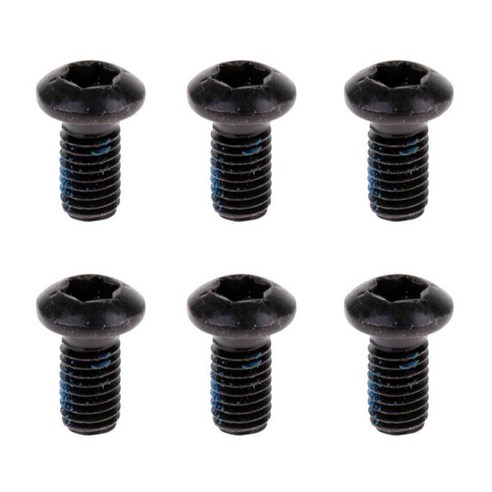 Prettyia 6x M5 X 12mm 디스크 브레이크 로터 볼트 나사 나사, 블랙, 설명