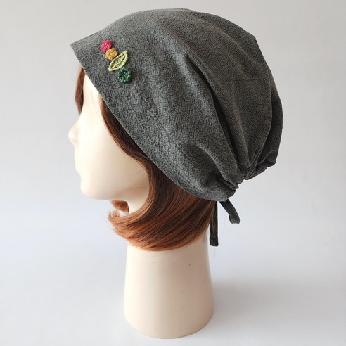 다채로운 색감으로 일상을 물들이는, 강록이네 여성 끈두건 두건모자