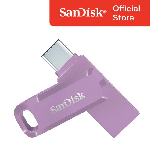 샌디스크코리아 공식인증정품 USB 메모리 울트라 듀얼 고 Type-C OTG USB 3.1 SDDDC3 256GB 라벤다퍼플