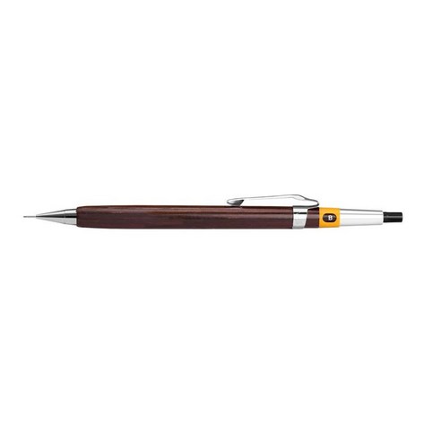 윤우드 샤프 그래프 실버(펜텔 메카니즘) 0.5mm, 흑단 0.5mm
