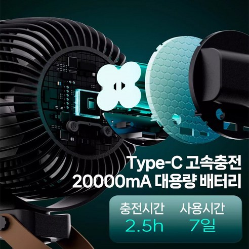 더운 여름철 캠핑과 야외 활동에 편안함과 시원함을 선사하는 엠에스디 캠핑 선풍기