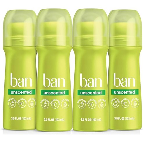 Ban Roll-On 벤 롤온 데오드란트 무향 103ml X 4펙 상품리뷰