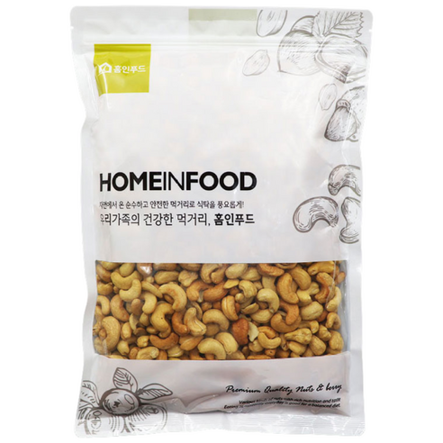 홈인푸드 볶음캐슈넛, 1kg, 1개