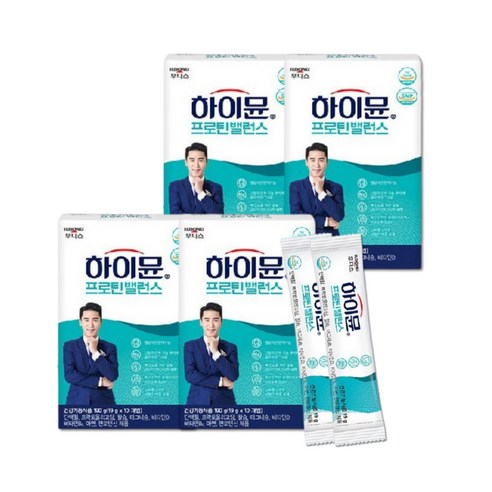 하이뮨 프로틴 밸런스 스틱형, 190g, 4개