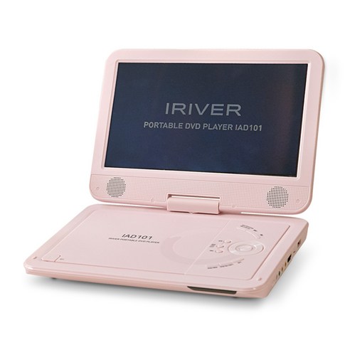 아이리버 포터블 휴대용 DVD 플레이어, IAD101(핑크)
