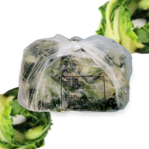 건강의정석 국내산 삶은 얼갈이 우거지 1kg 제철 얼갈이배추를 손질해서 만든 우거지, 1000g, 1개 업소용삶은시래기 11 냉동 시골우거지 10kg 삶은우거지 배추우거지 식당용 업소용 대용량, 2개