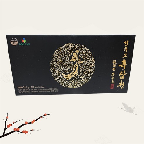 [정품] 경록고 흑삼천 240g X 4병 국내산 6년근 흑삼 국내산 6년근 홍삼 명절선물 추석선물 어르신선물, 1개, 960g