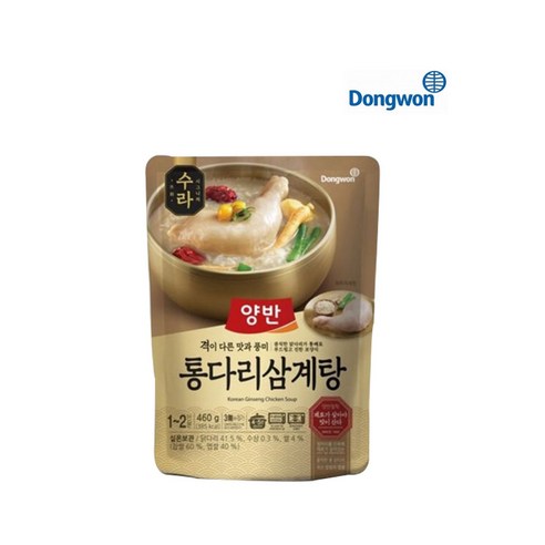 삼계탕  양반 수라 통다리 삼계탕, 460g, 1개